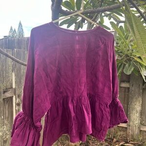 Apiece Apart Fuchsia Blouse